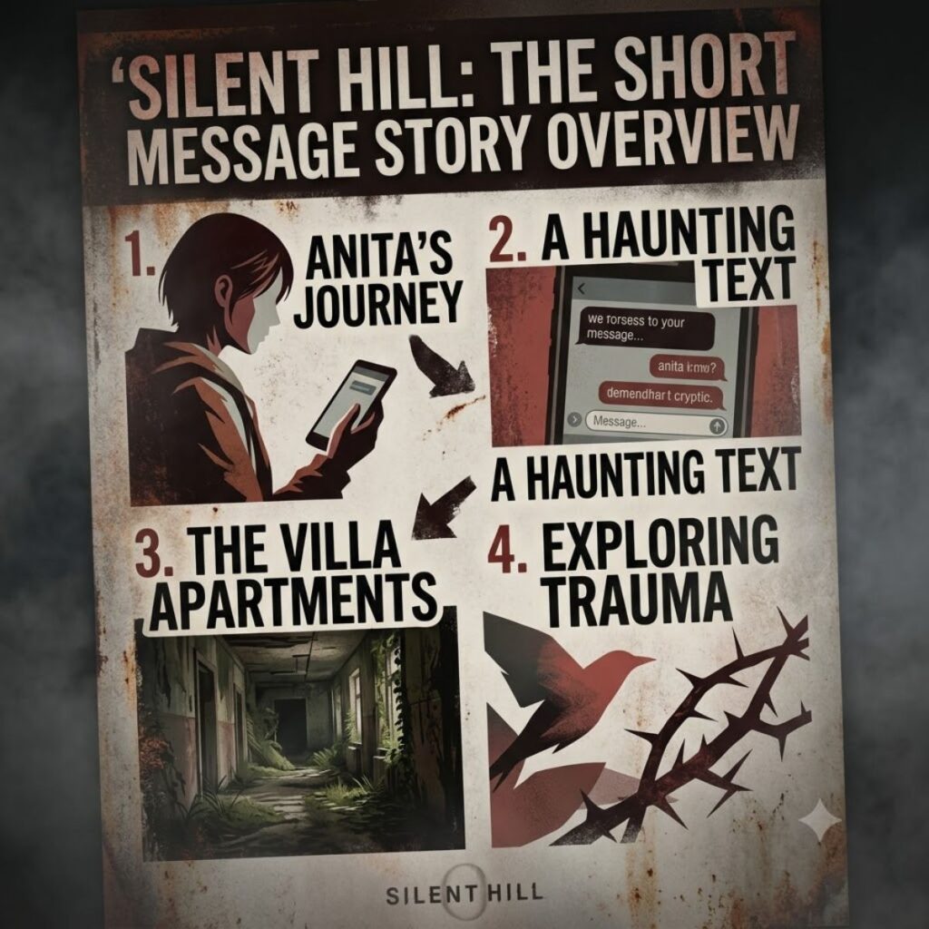 Silent Hill The Short Message story overview breakdown showing Anita, cryptic texts, and abandoned apartments.