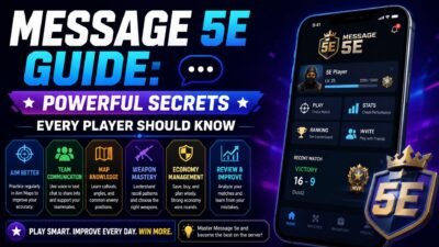 Message 5e guide showing powerful player tips, strategy secrets, communication skills, and gameplay improvement methods