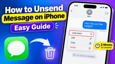 How to unsend a message on iPhone using the Undo Send option in iMessage