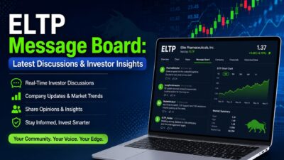 ELTP message board with investor discussions, stock chart, market trends, and Elite Pharmaceuticals insights