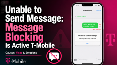 Unable to send message message blocking is active T-Mobile error on smartphone