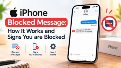 iPhone blocked message showing signs that you may be blocked