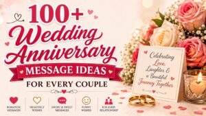 100+ wedding anniversary message ideas for couples, spouses, parents, and friends
